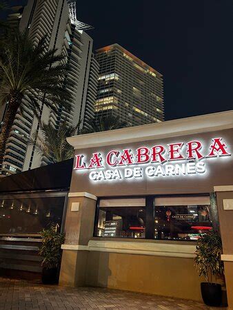 La cabrera miami - Latest reviews, photos and 👍🏾ratings for La Cabrera at 17100 Collins Ave in Miami - view the menu, ⏰hours, ☎️phone number, ☝address and map. ... Reviews for La Cabrera. July 2023. Had dinner at La Cabrera and it was amazing! Great Argentinian steakhouse located in Sunny Isle, FL. Food & Drinks were good, service could’ve been ...